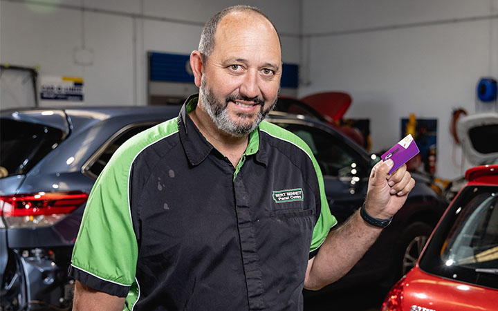 Man with Capricorn Fuel Card