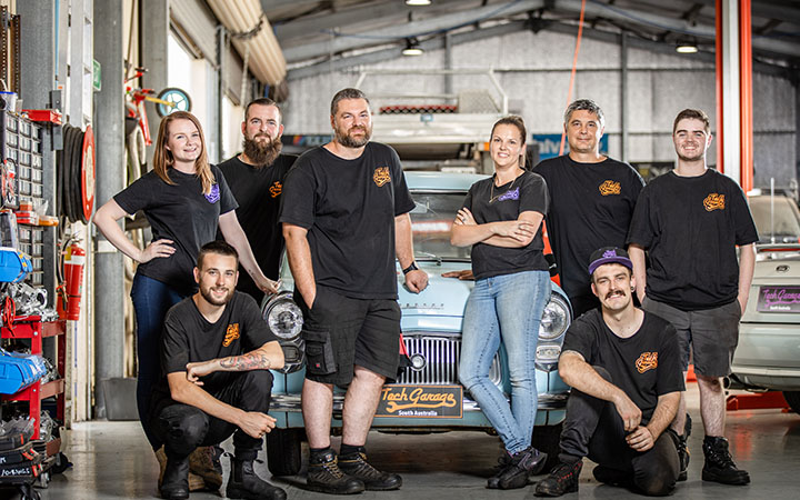 Team in workshop