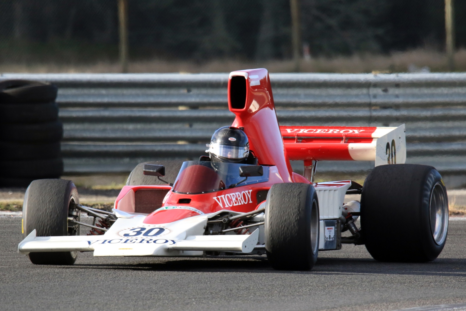 Racing car on the track