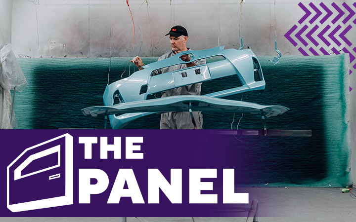 Capricorn Member Paints Bumper in Panel Shop 