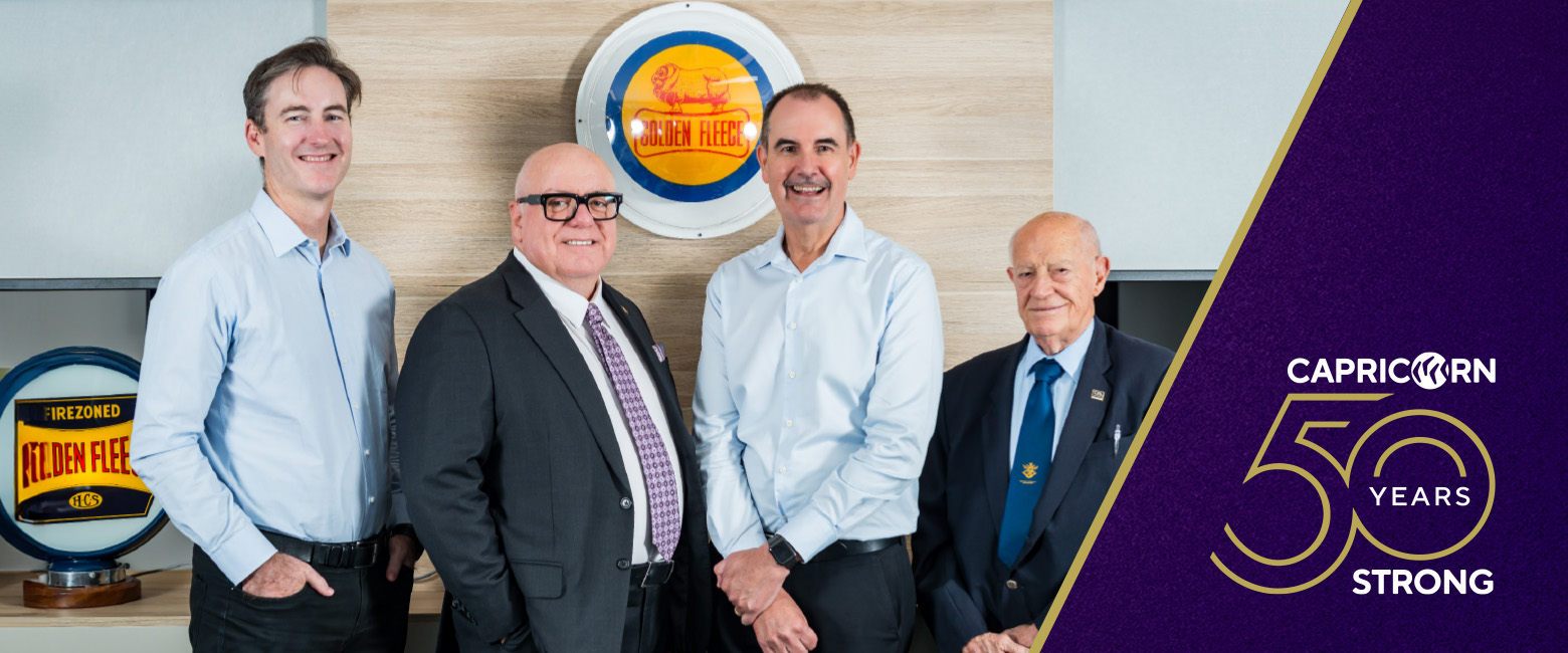 Collection of images featuring past, present and future Capricorn Group CEOs