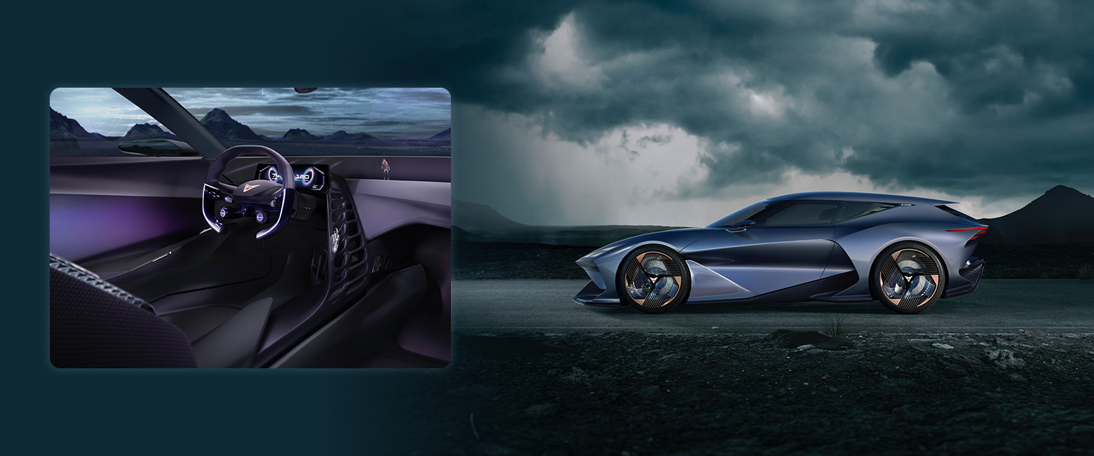 CUPRA DarkRebel: A sleek and powerful car with a dark and rebellious vibe.