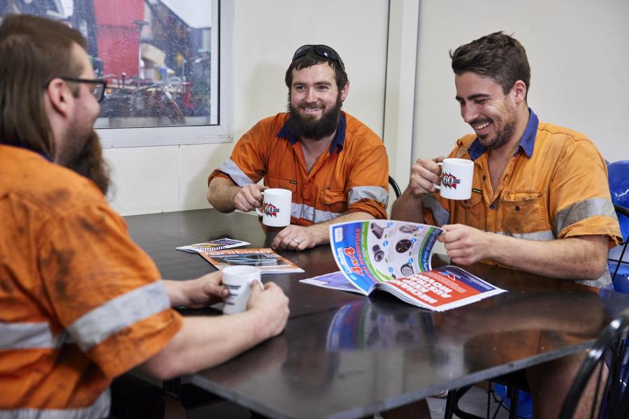 People sitting around table