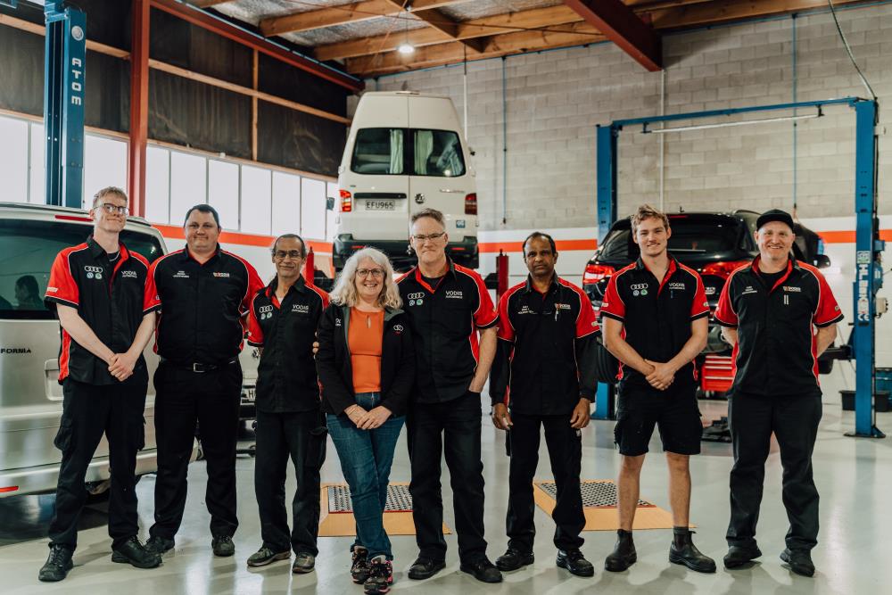 Group of people in the workshop
