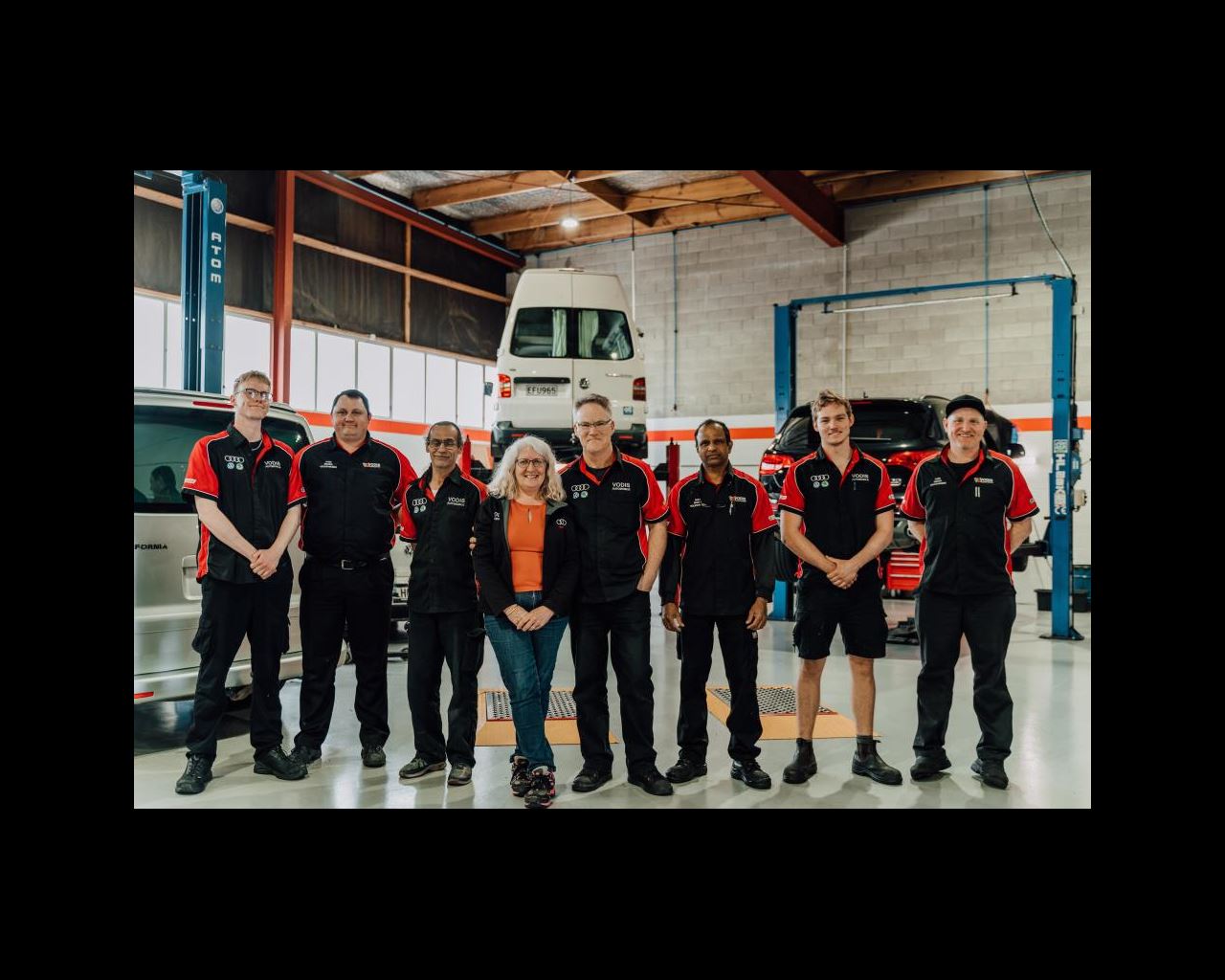 Group of people in the workshop