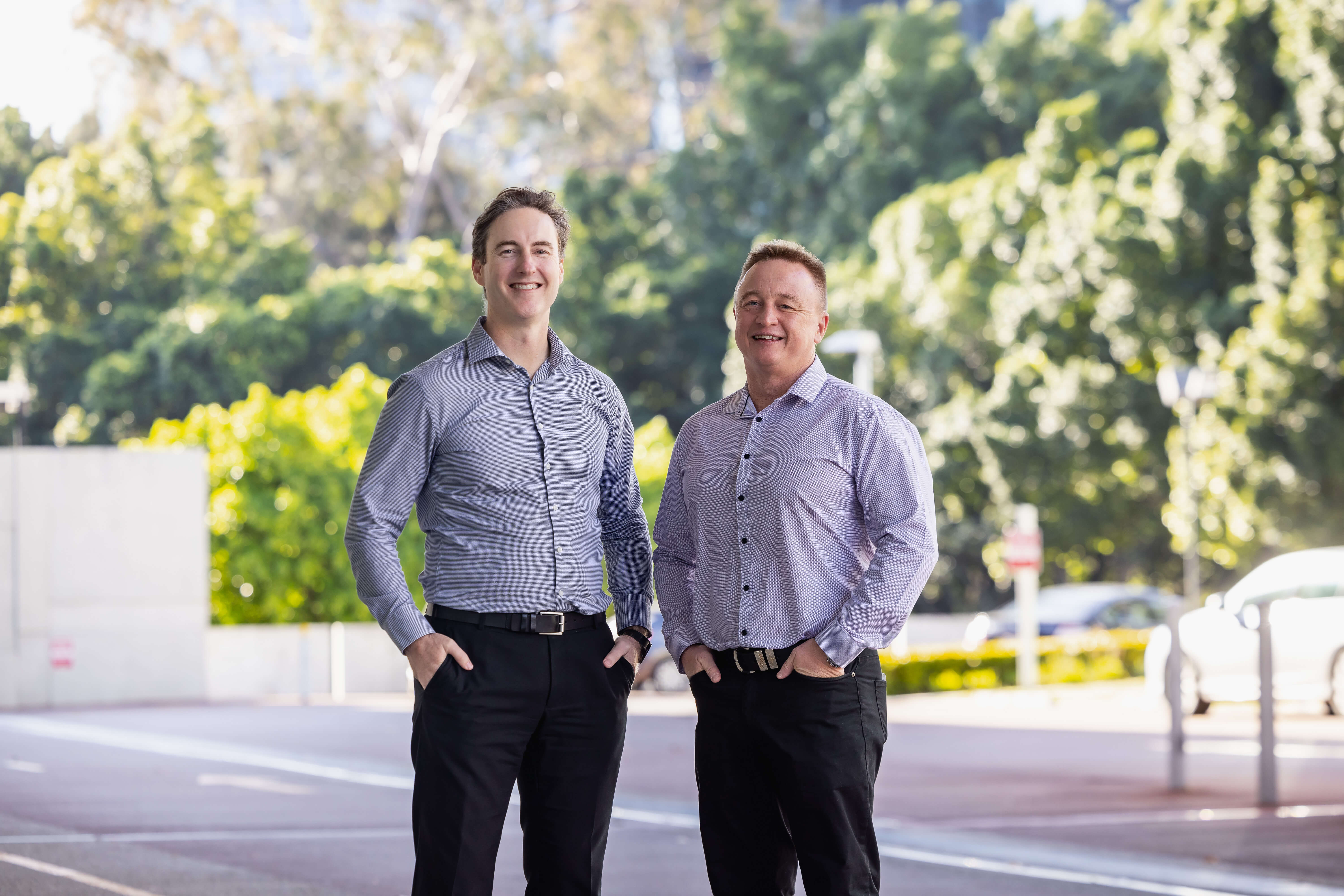 Brad Gannon and Mark Rowe stand together, embodying the new leadership era for Capricorn.